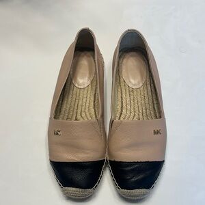 Michael Kors Black and Tan Espadrilles
